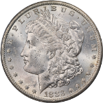 1883-CC Morgan Silver Dollar PCGS MS61 Rattler Holder Nice Eye Appeal