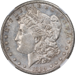 1884-S Morgan Silver Dollar NGC AU53 Nice Eye Appeal Strong Strike