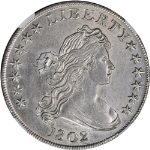 1802 Bust Dollar NGC AU Details Nice Eye Appeal Strong Strike