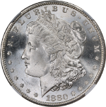 1880-S Morgan Silver Dollar NGC MS65+ Blazing White Gem Superb Eye Appeal
