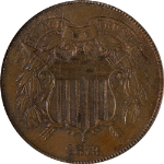 1873 Two (2) Cent Piece Proof Closed 3 PCGS PR64 BN Key Date Strong Strike