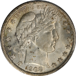 1908-P Barber Half Dollar PCGS MS63 Great Eye Appeal Strong Strike