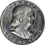 1952 Franklin Half Dollar Proof NGC PF62 CAMEO Superb Eye Appeal Strong Strike