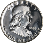 1955 Franklin Half Dollar Proof NGC PF68 CAMEO Superb Eye Appeal Strong Strike