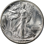 1942-P Walking Liberty Half PCGS MS63 Blast White Superb Eye Appeal
