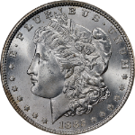 1885-P Morgan Silver Dollar CAC Sticker NGC MS66 Blazing White Gem Superb