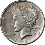 1921 Peace Dollar PCGS MS62 Nice Luster