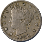 1888 Liberty V Nickel ANACS F12 Nice Eye Appeal Nice Strike