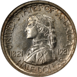 1921 Missouri Commem Half Dollar ANACS AU58 Great Eye Appeal Nice Strike