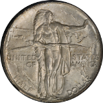 1933-D Oregon Trail Commem Half Dollar VaultBox NGC MS66 Series X Strong Strike