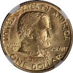 1922 Grant Commem Gold $1 NGC MS65 Superb Eye Appeal Strong Strike