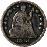 1848-O Seated Liberty Half Dime