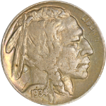 1934-D Buffalo Nickel - Color