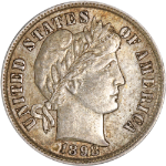 1898-P Barber Dime - Choice+