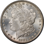1881-CC Morgan Silver Dollar PCGS MS65 Great Eye Appeal Strong Strike