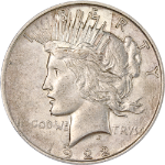 1922-D Peace Dollar - Error - Rotated Die