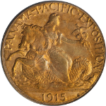 1915-S Panama-Pacific Commemorative Gold $2.50 PCGS MS65 Nice Strike