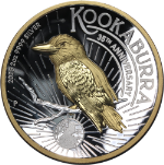 2025 Australia 2 Ounce Silver Proof Kookaburra High Relief Gilded OGP COA -STOCK