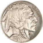 1918-D Buffalo Nickel - Planchet Lamination