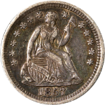 1857-O Seated Liberty Half Dime - Choice+
