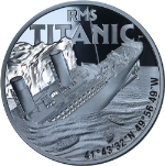 2025 Niue 1 Ounce Silver RMS Titanic Black Proof OGP COA - STOCK