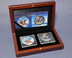2025 China 2 x 1 Ounce Silver 10 Yuan Chinese Dragon Day & Night Set OGP - STOCK