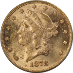 1878-P Liberty Gold $20 PCGS MS60 Nice Eye Appeal Strong Strike