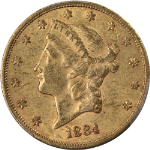 1884-CC Liberty Gold $20 PCGS AU55 Nice Eye Appeal Nice Strike