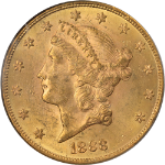 1888-S Liberty Gold $20 PCGS MS62 Great Eye Appeal Nice Strike