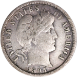 1905-S Barber Dime