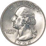 1945-P Washington Quarter