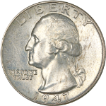 1947-P Washington Quarter