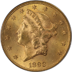 1898-P Liberty Gold $20 PCGS MS63 Great Eye Appeal Nice Strike