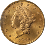 1899-P Liberty Gold $20 CAC Sticker PCGS MS64 OGH Superb Eye Appeal