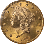 1899-S Liberty Gold $20 NGC MS64 Superb Eye Appeal Strong Strike