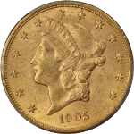 1905-P Liberty Gold $20 PCGS MS62 Nice Eye Appeal Nice Strike