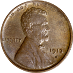1913-S Lincoln Cent - Choice