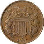 1867 Two (2) Cent Piece