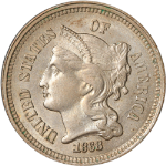 1868 Three (3) Cent Nickel
