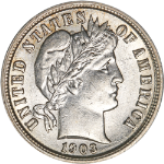 1903-P Barber Dime