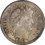 1916-P Barber Dime PCGS MS63 Great Eye Appeal Strong Strike