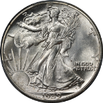 1939-P Walking Liberty Half PCGS MS65 Blast White Great Eye Appeal