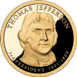 2007-P Thomas Jefferson Presidential BU Roll