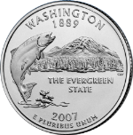 2007-P Washington Quarter BU Single