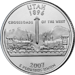 2007-P Utah Quarter BU Single