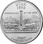 2007-D Utah Quarter BU Single