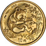 1994 10 Yuan China Gold Panda Small Date 1/10 Ounce Nice Eye Appeal Nice Luster