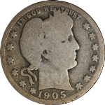 1905-P Barber Quarter G Nice Eye Appeal