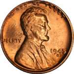 1945-D Lincoln Cent Nice BU - STOCK