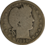 1896-O Barber Quarter G Nice Eye Appeal